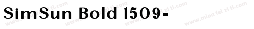 SimSun Bold 1509字体转换